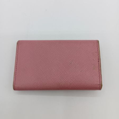  PRADA プラダ キーケース IPG2222 ピンク 金具2本欠品