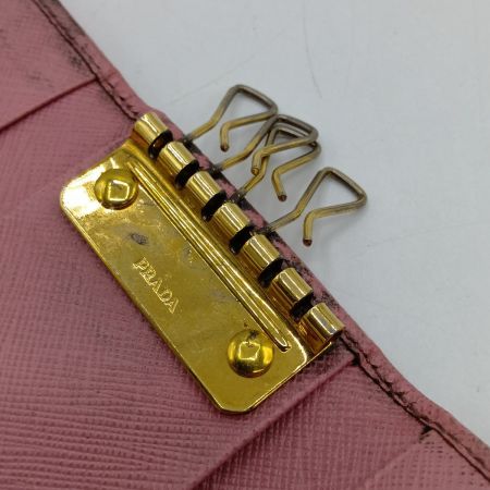  PRADA プラダ キーケース IPG2222 ピンク 金具2本欠品
