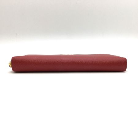  PRADA プラダ ラウンドファスナー財布 IML506 レッド