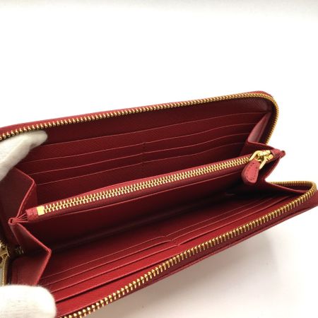  PRADA プラダ ラウンドファスナー財布 IML506 レッド