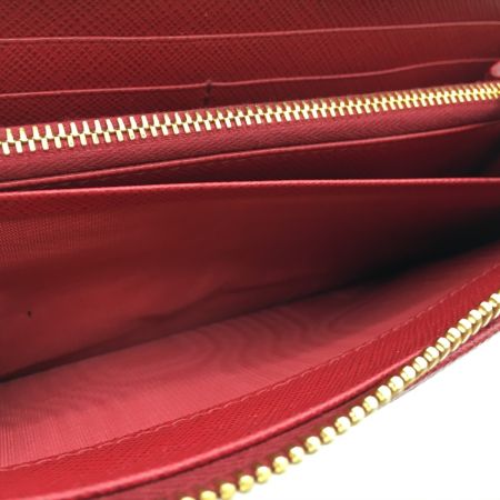  PRADA プラダ ラウンドファスナー財布 IML506 レッド