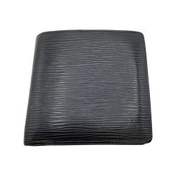 ◎◎ LOUIS VUITTON ルイヴィトン エピ ポルト ビエ カルト クレディ モネ 2つ折り財布 M63542 ブラック Bランク