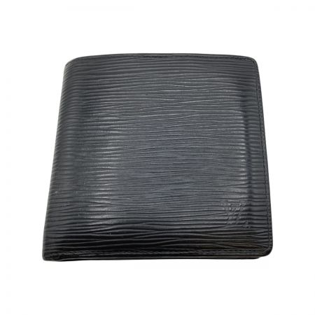  LOUIS VUITTON ルイヴィトン エピ ポルト ビエ カルト クレディ モネ 2つ折り財布 M63542 ブラック