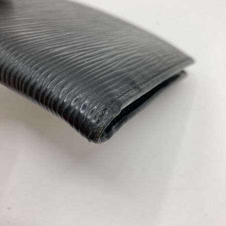  LOUIS VUITTON ルイヴィトン エピ ポルト ビエ カルト クレディ モネ 2つ折り財布 M63542 ブラック