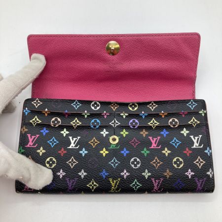  LOUIS VUITTON ルイヴィトン モノグラム・マルチカラー ポルトフォイユ・サラ 長財布 M93533 ブラック