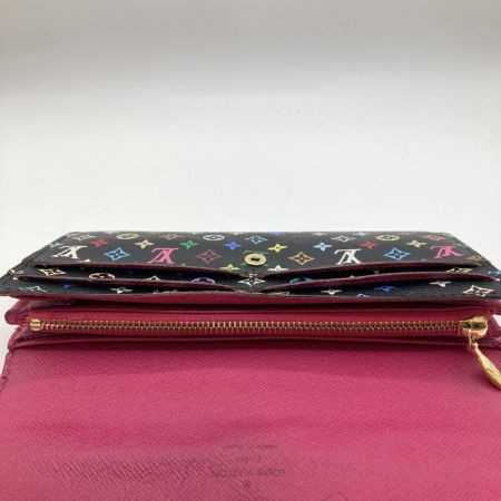  LOUIS VUITTON ルイヴィトン モノグラム・マルチカラー ポルトフォイユ・サラ 長財布 M93533 ブラック