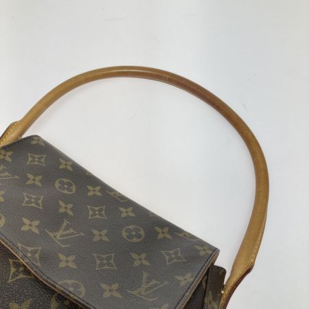  LOUIS VUITTON ルイヴィトン モノグラム ミニルーピング ショルダーバッグ  M51147 ブラウン MI0091