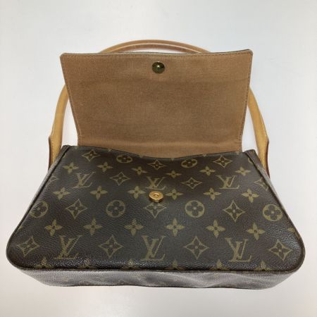  LOUIS VUITTON ルイヴィトン モノグラム ミニルーピング ショルダーバッグ  M51147 ブラウン MI0091