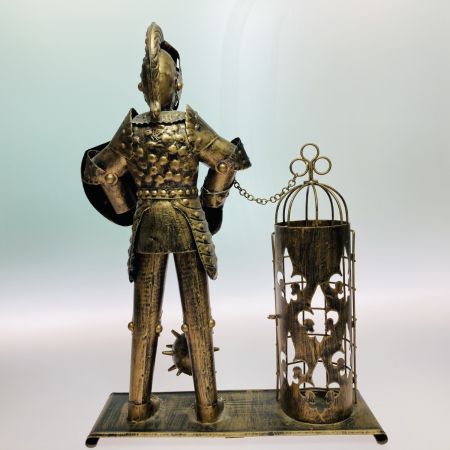   西洋甲冑 騎士 兵士 ボトルケース ブリキ兵士 当時物