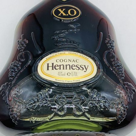  Hennessy ヘネシー XO コニャック 金キャップ グリーンボトル 700ml 40% 箱付 未開栓