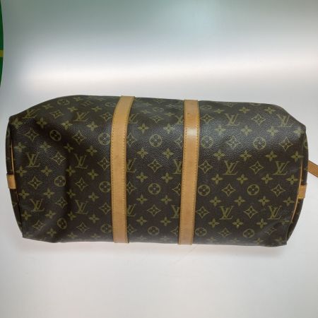  LOUIS VUITTON ルイヴィトン モノグラム キーポル・バンドリエール 45 ボストンバッグ M41418 ブラウン ファスナー部分破れ有