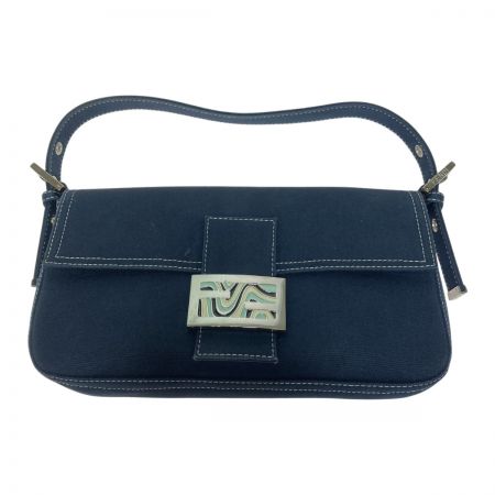  FENDI フェンディ マンマバケット ワンショルダー ハンドバッグ 148 26424-018 ネイビー