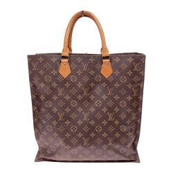◎◎ LOUIS VUITTON ルイヴィトン モノグラム サックプラ トートバッグ M51140 ブラウン Cランク