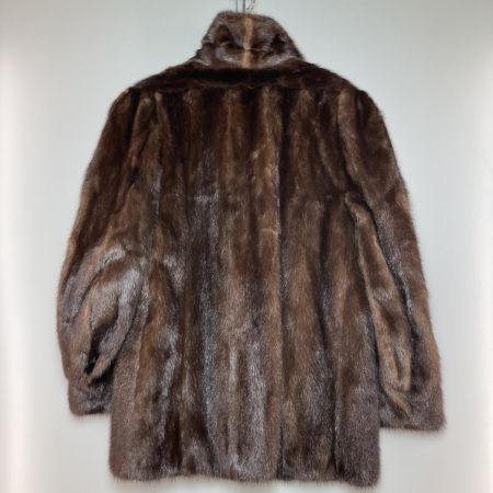   ミンク 毛皮 コート ハーフコート ブラウン サイズ13 レディース ブラウン