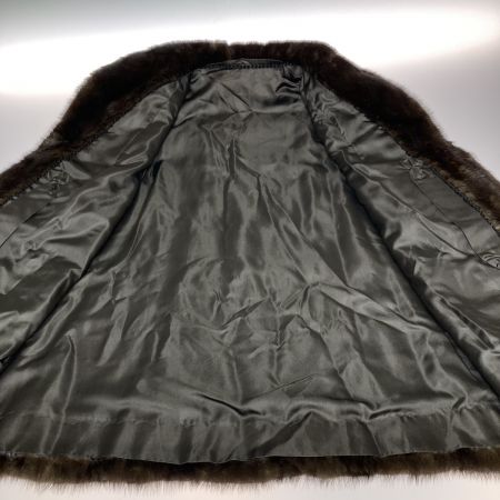   ミンク 毛皮 コート ハーフコート ブラウン サイズ13 レディース ブラウン