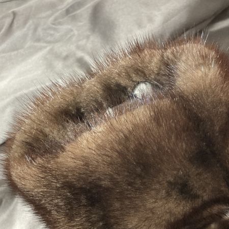   ミンク 毛皮 コート ハーフコート ブラウン サイズ13 レディース ブラウン