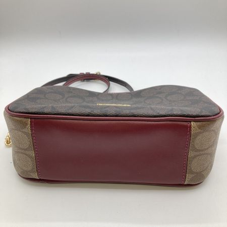  COACH コーチ カラーブロック シグネチャー クロスボディー カメラバッグ F31447 ブラウン