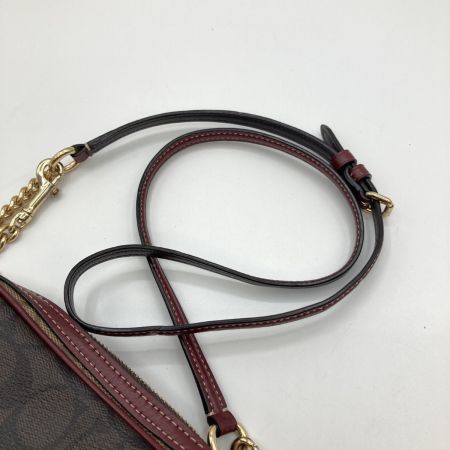  COACH コーチ カラーブロック シグネチャー クロスボディー カメラバッグ F31447 ブラウン