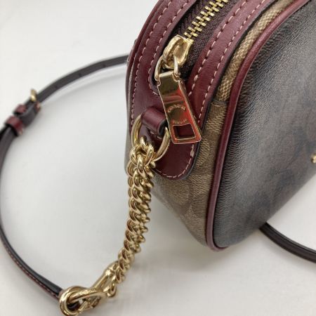  COACH コーチ カラーブロック シグネチャー クロスボディー カメラバッグ F31447 ブラウン