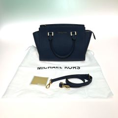  MICHAEL KORS マイケルコース 2WAYショルダーバッグ 30S3GLMS2L ネイビー Aランク