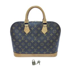 ◎◎ LOUIS VUITTON ルイヴィトン モノグラム アルマPM ハンドバッグ M51130 ブラウン パドロック・鍵付 Bランク