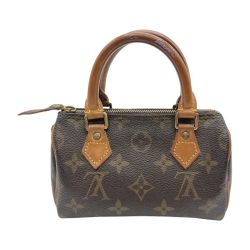 ◎◎ LOUIS VUITTON ルイヴィトン モノグラム ミニスピーディー ハンドバッグ M41534 ブラウン Cランク