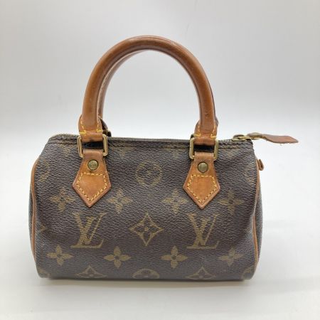  LOUIS VUITTON ルイヴィトン モノグラム ミニスピーディー ハンドバッグ M41534 ブラウン