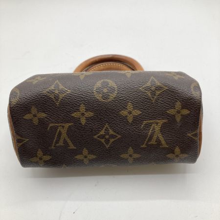  LOUIS VUITTON ルイヴィトン モノグラム ミニスピーディー ハンドバッグ M41534 ブラウン