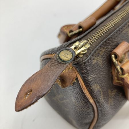  LOUIS VUITTON ルイヴィトン モノグラム ミニスピーディー ハンドバッグ M41534 ブラウン