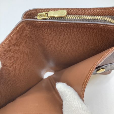  LOUIS VUITTON ルイヴィトン モノグラム コンパクトジップ 二つ折り財布 財布 M61667 ブラウン
