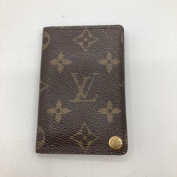 ◎◎ LOUIS VUITTON ルイヴィトン モノグラム ポルトカルト クレディ プレッシオン カードケース ネーム入り M60937 ブラウン Cランク