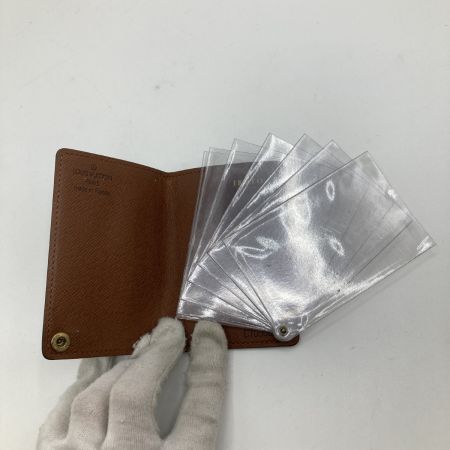  LOUIS VUITTON ルイヴィトン モノグラム ポルトカルト クレディ プレッシオン カードケース ネーム入り M60937 ブラウン