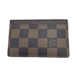 ◎◎ LOUIS VUITTON ルイヴィトン カードケース ポルト カルト・サーンプル ダミエ N61722 ブラウン Bランク