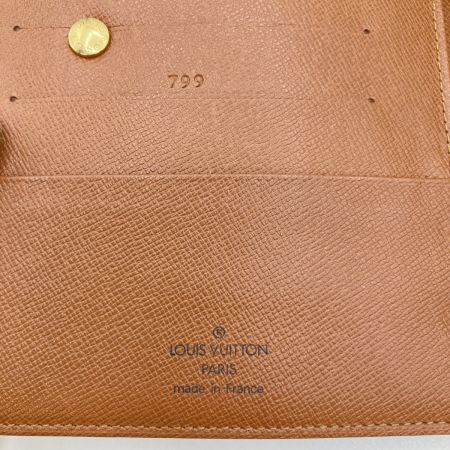  LOUIS VUITTON ルイヴィトン モノグラム アジェンダ MM 手帳カバー 6リング R20105 ブラウン 799の刻印有