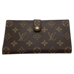 ◎◎ LOUIS VUITTON ルイヴィトン がま口財布 モノグラム コンチネンタル クラッチ T61217 ブラウン Cランク