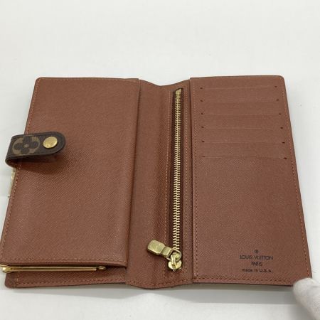  LOUIS VUITTON ルイヴィトン がま口財布 モノグラム コンチネンタル クラッチ T61217 ブラウン