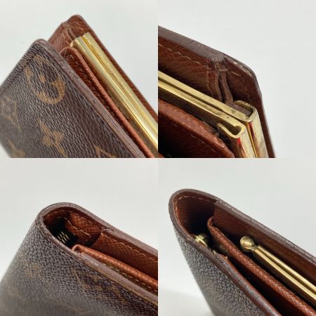  LOUIS VUITTON ルイヴィトン がま口財布 モノグラム コンチネンタル クラッチ T61217 ブラウン