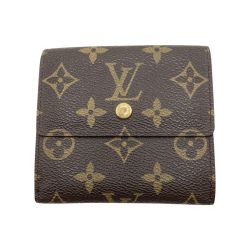 ◎◎ LOUIS VUITTON ルイヴィトン モノグラム ポルトモネビエカルトクレディ 3つ折り財布 M61652 ブラウン 799刻印 Cランク