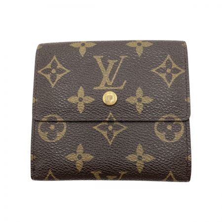  LOUIS VUITTON ルイヴィトン モノグラム ポルトモネビエカルトクレディ 3つ折り財布 M61652 ブラウン 799刻印