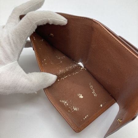  LOUIS VUITTON ルイヴィトン モノグラム ポルトモネビエカルトクレディ 3つ折り財布 M61652 ブラウン 799刻印