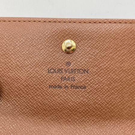  LOUIS VUITTON ルイヴィトン モノグラム ポルトモネビエカルトクレディ 3つ折り財布 M61652 ブラウン 799刻印