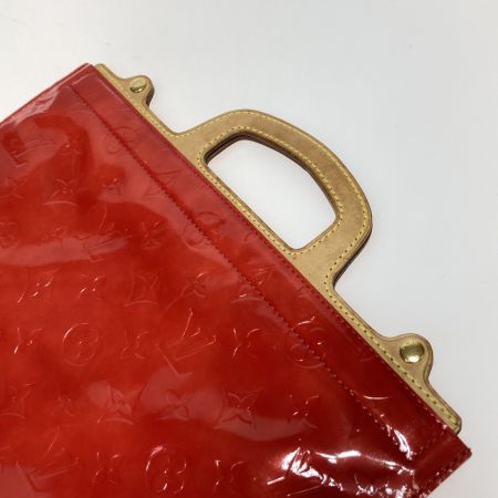  LOUIS VUITTON ルイヴィトン モノグラム ヴェルニ スタントン トートバッグ ハンドバッグ M91078 レッド 刻印ES01