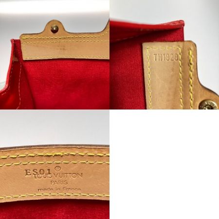  LOUIS VUITTON ルイヴィトン モノグラム ヴェルニ スタントン トートバッグ ハンドバッグ M91078 レッド 刻印ES01