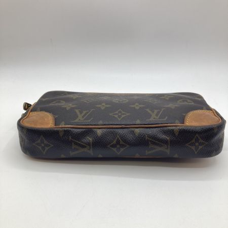  LOUIS VUITTON ルイヴィトン モノグラム マルリードラゴンヌPM セカンドバッグ M51827 ブラウン ストラップ金具欠品