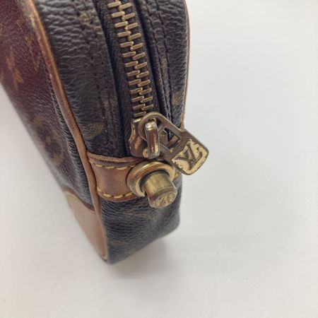  LOUIS VUITTON ルイヴィトン モノグラム マルリードラゴンヌPM セカンドバッグ M51827 ブラウン ストラップ金具欠品