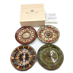 ◎◎  陶友長江商店 ミトラ デザートプレート 4枚セット 陽だまり、午後 Sランク