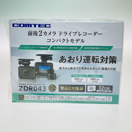  COMTEC ドライブレコーダー 前後2カメラ GPS搭載 コンパクトモデル ZDR043