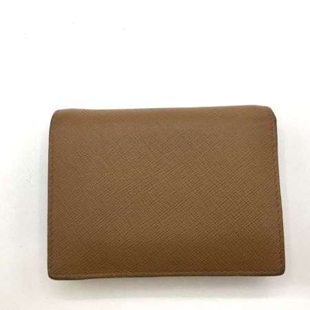  PRADA プラダ サフィアーノレザー2つ折り財布  1MV204 キャラメル