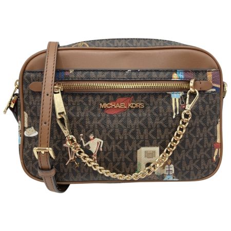  MICHAEL KORS マイケルコース ショルダーバッグ ジェットセットガールズ ジップチェーン 35F2G5CC7V ブラウン