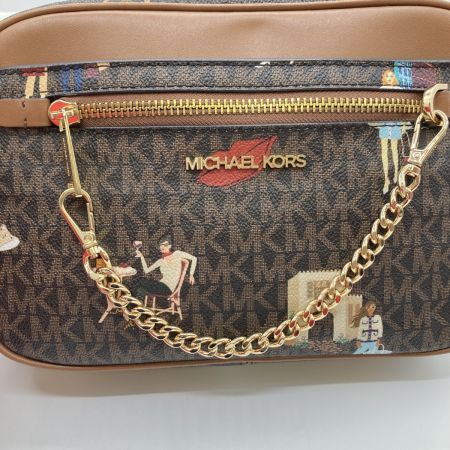  MICHAEL KORS マイケルコース ショルダーバッグ ジェットセットガールズ ジップチェーン 35F2G5CC7V ブラウン